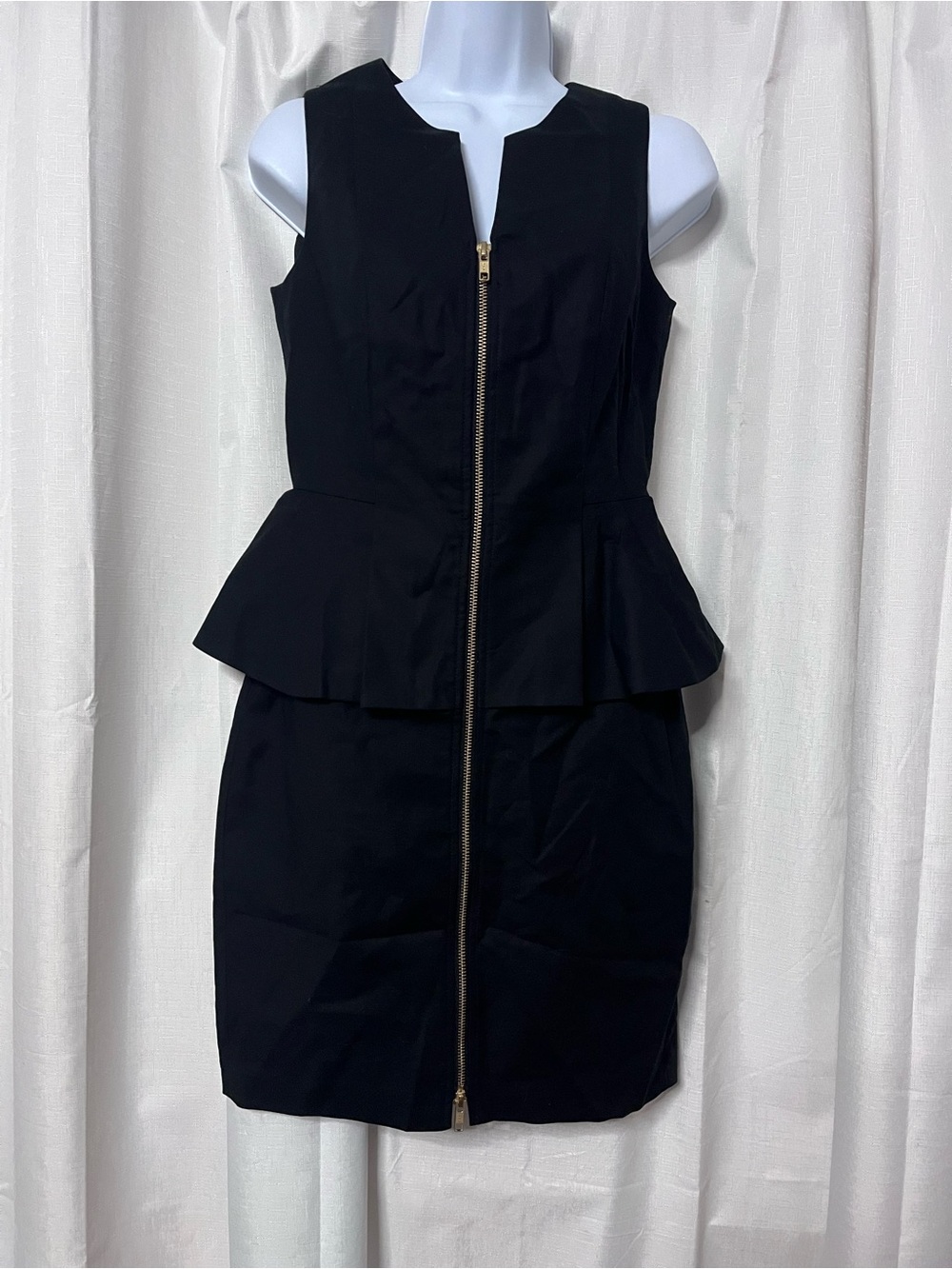 The Limited Women’s Black Sleeveless Peplum Sheath Dress Size 2 EUC